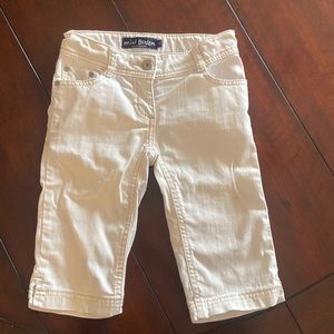 Mini Boden White Denim Jeans Cropped